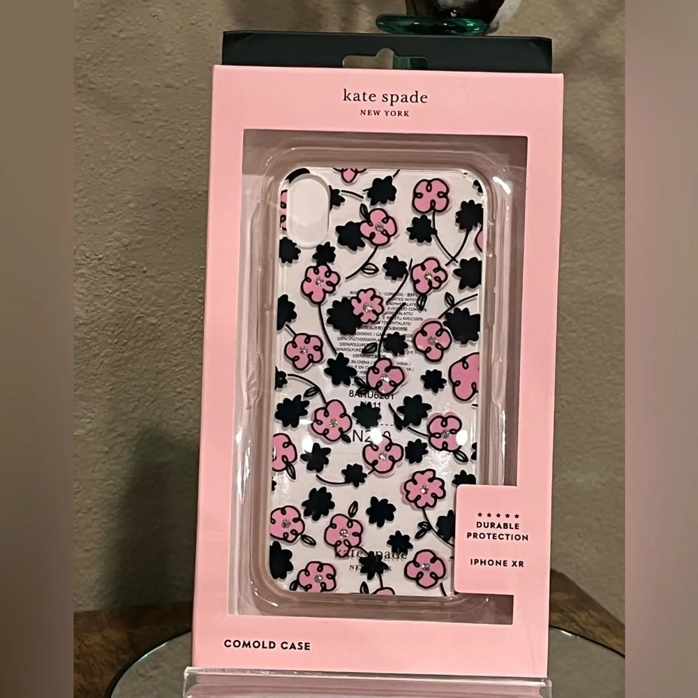 Kate Spade Jeweled Floradoodle iPhone XR Case, new!